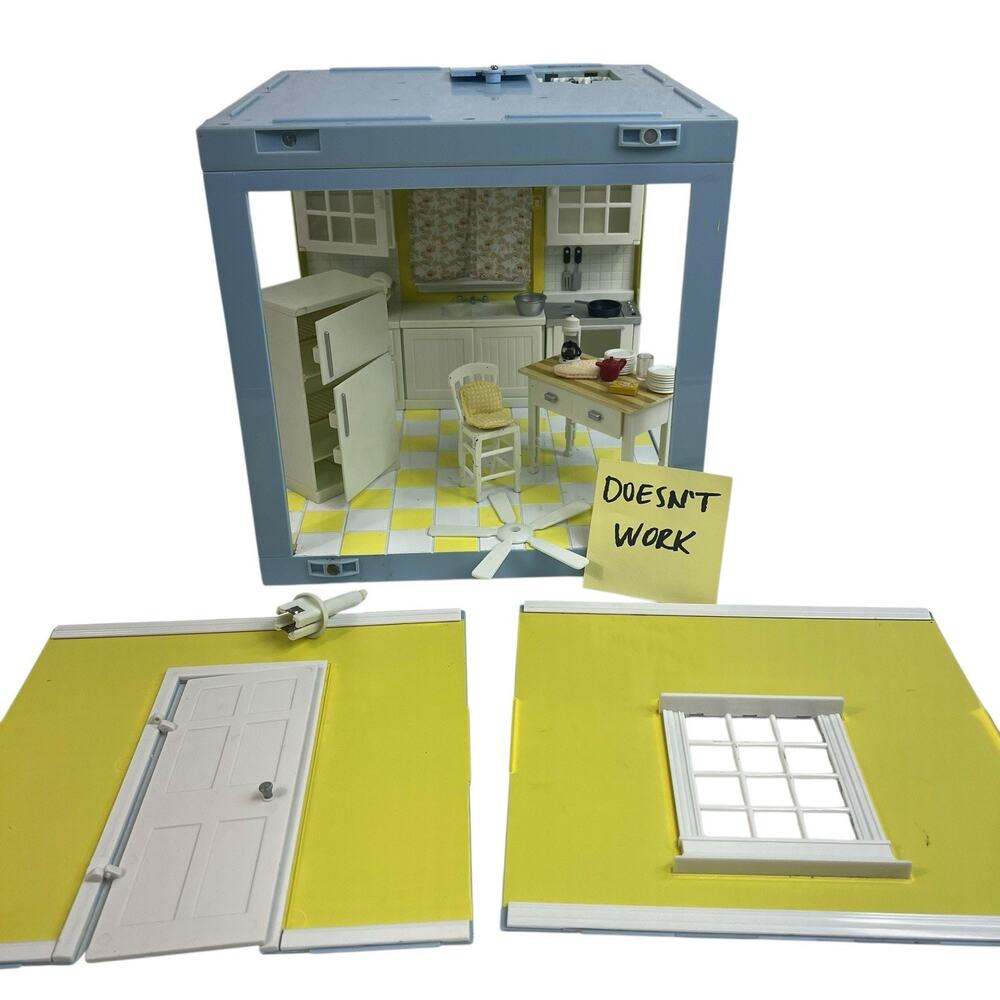 Laura Ashley Jazwares Room by Room Dollhouse Kitchen Accessories‎ NOT WORKING